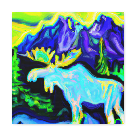 Moose in Fauvism - Canvas