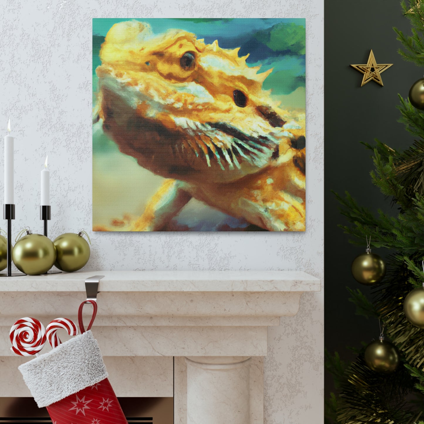 Bearded Dragon Majesty - Canvas