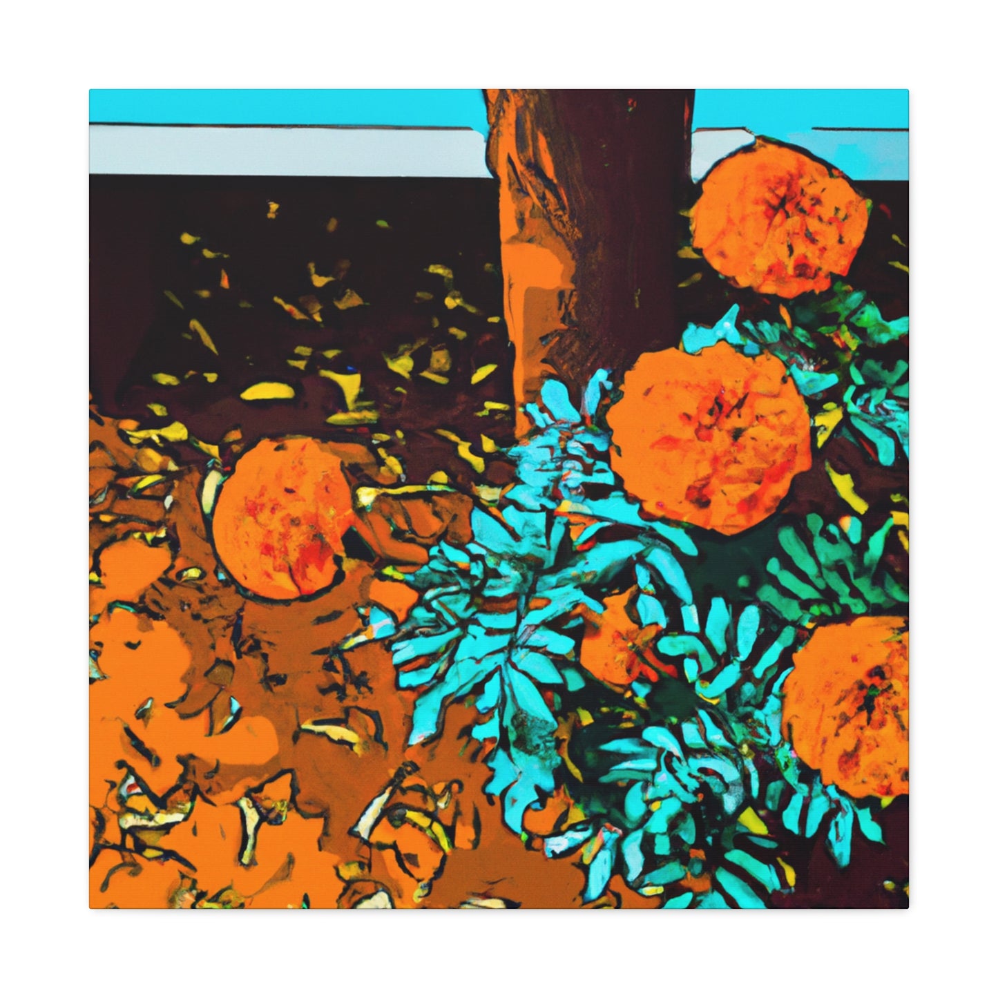 "Marigolds of Old Times" - Canvas