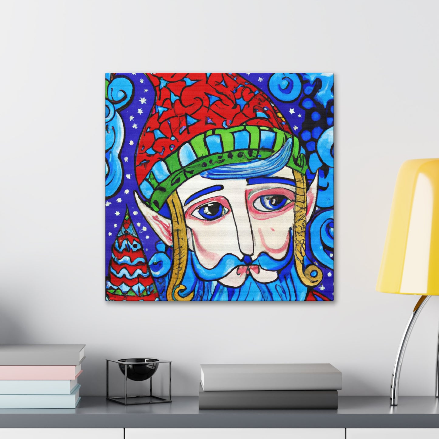 "Elf with a Flying Hat" - Canvas