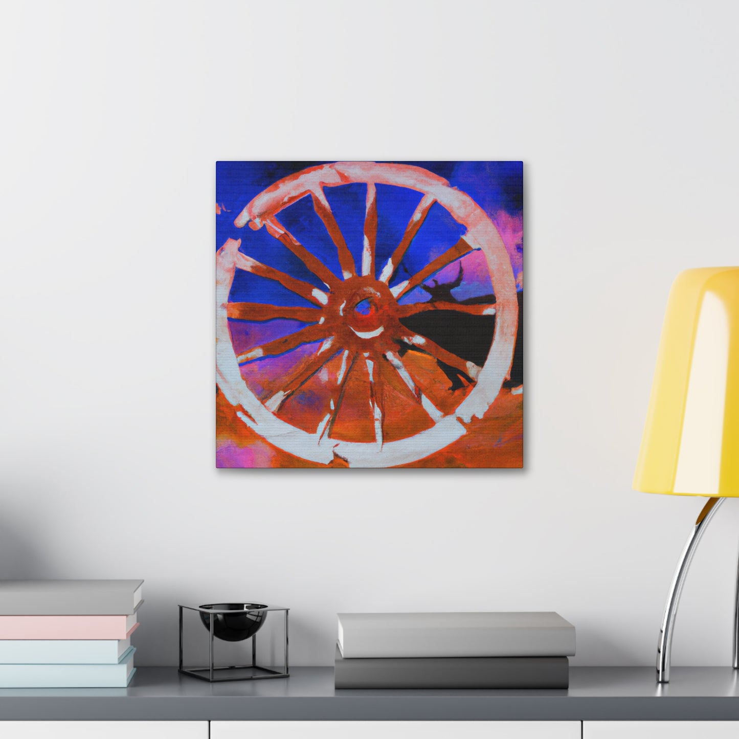 "Wagon Wheel Labyrinth" - Canvas