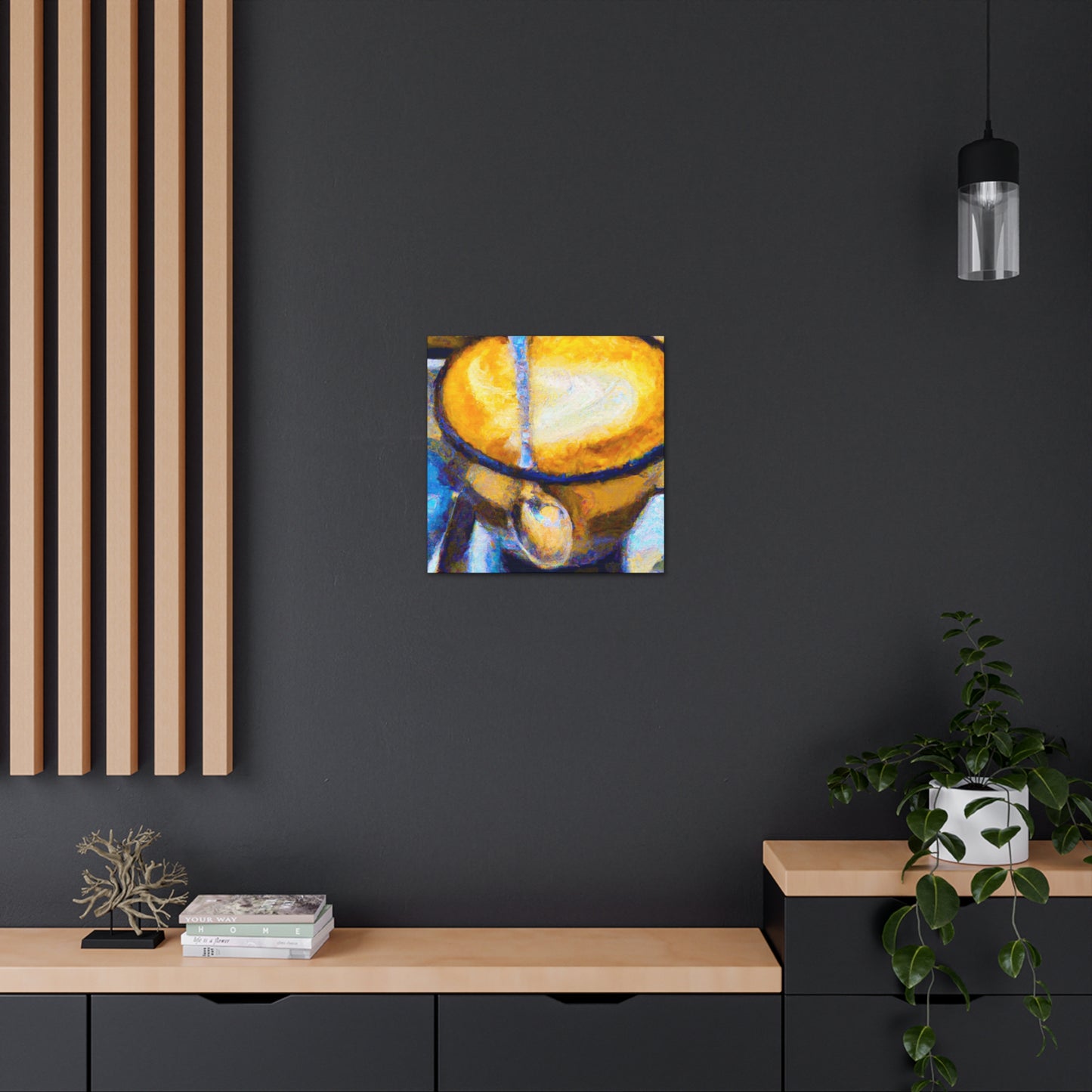 "Cappuccino Street Mural" - Canvas