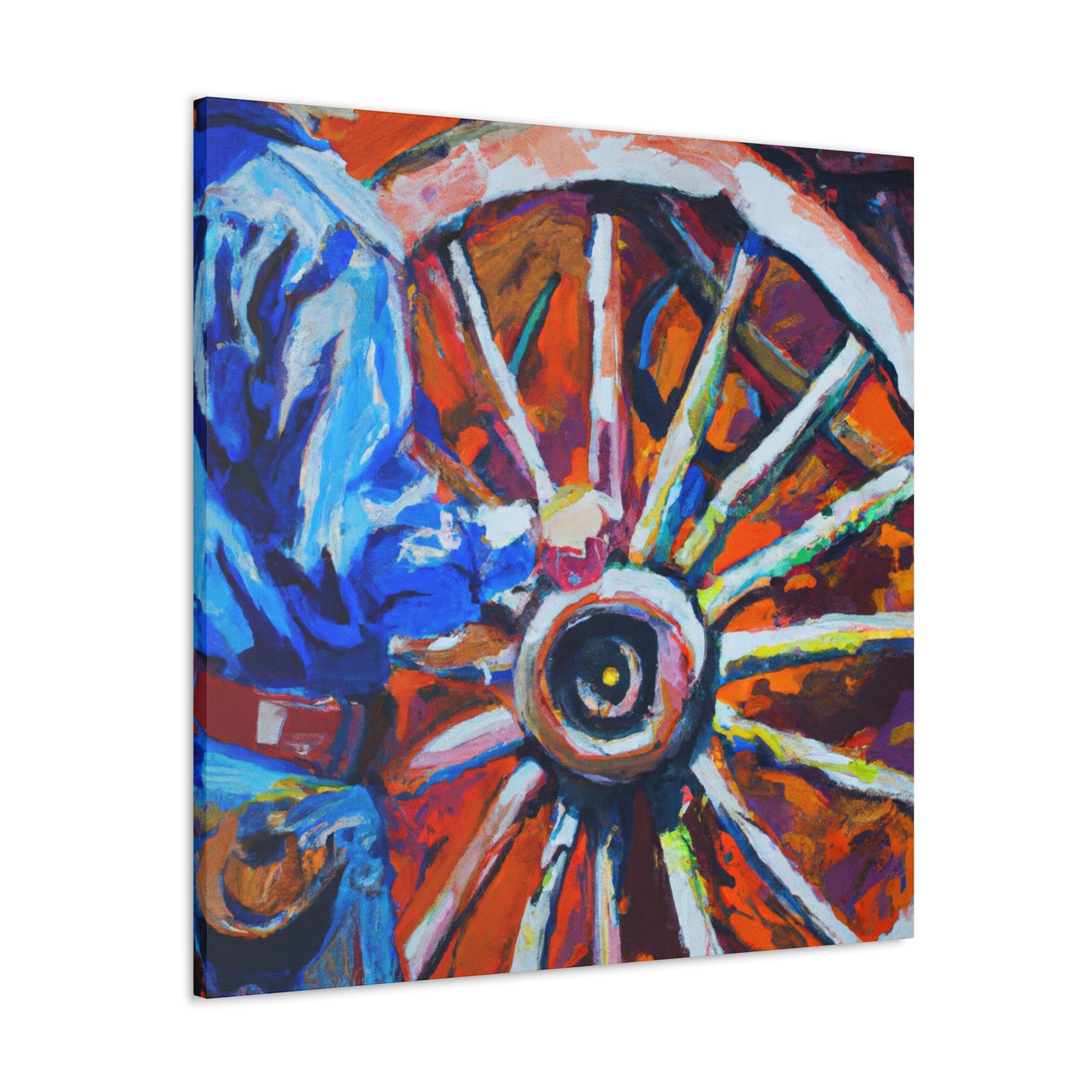 Wagon Wheel Realism - Canvas