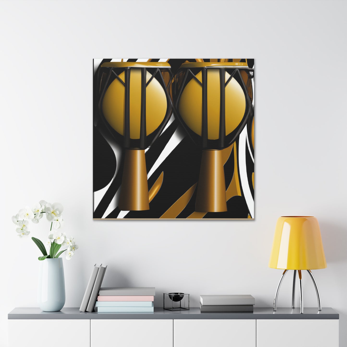 "Dancing Bongo Lights" - Canvas