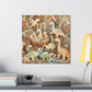 Whimsical Prehistoric Serenity - Canvas