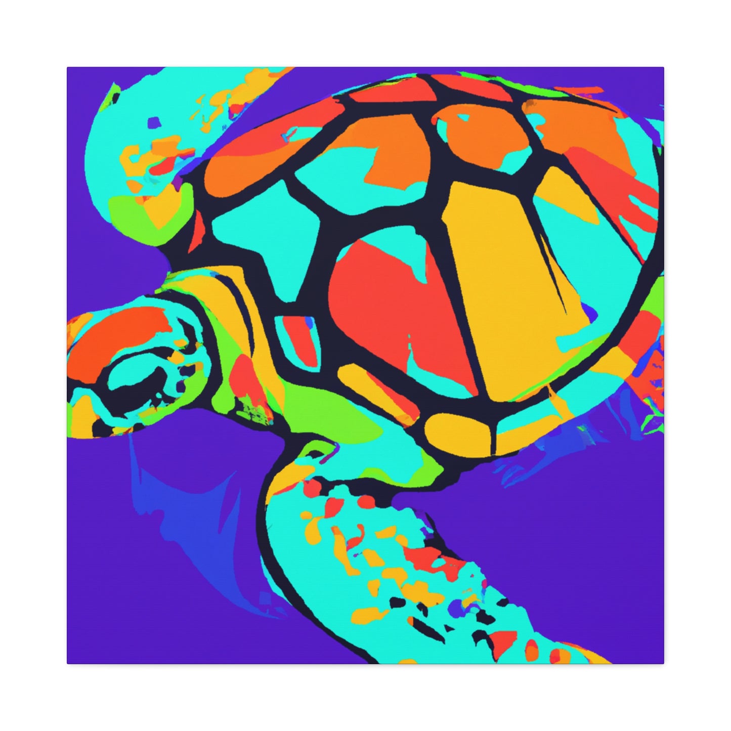 Sea Turtle Pop Brilliance - Canvas