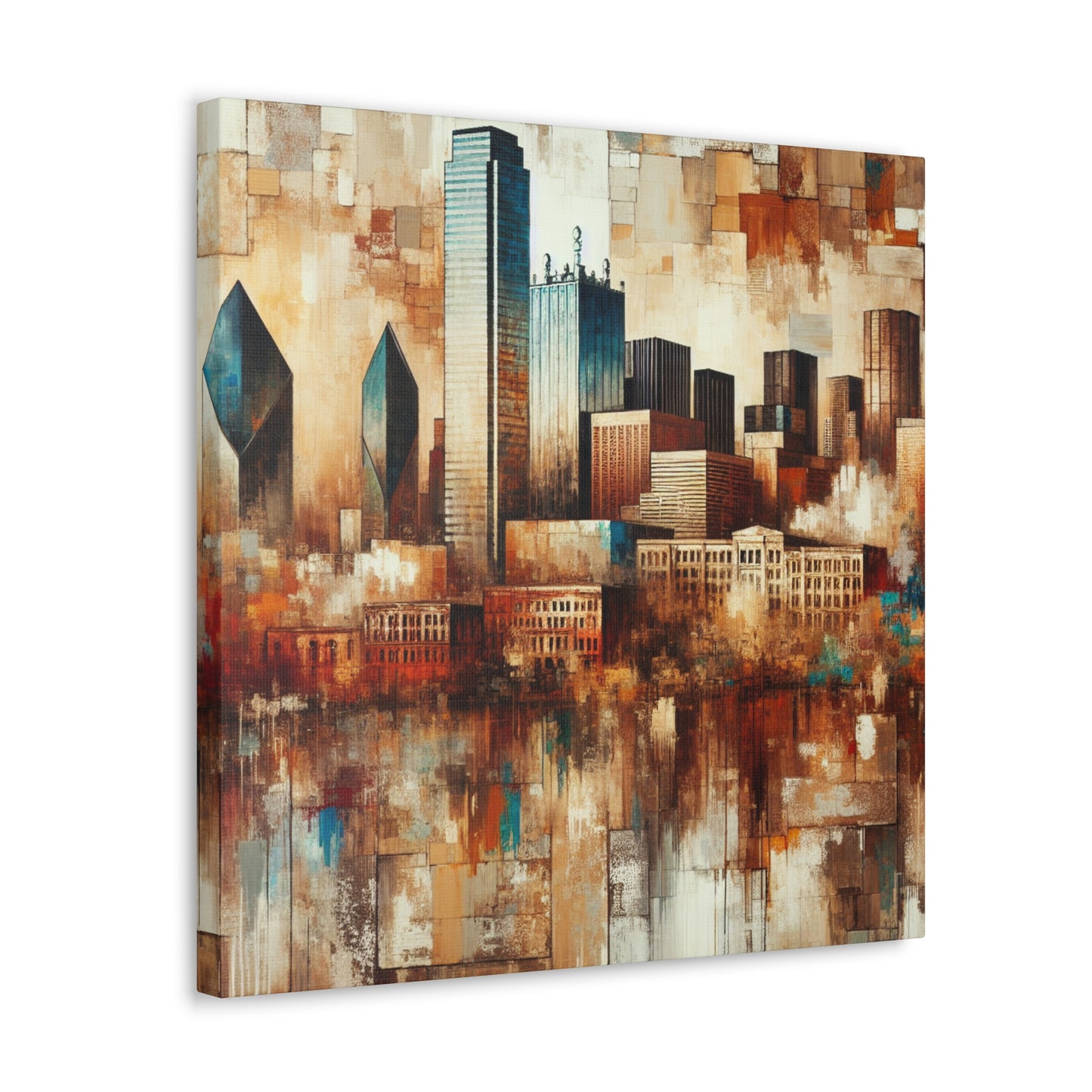 "Vibrant Urban Texan Impression" - Canvas