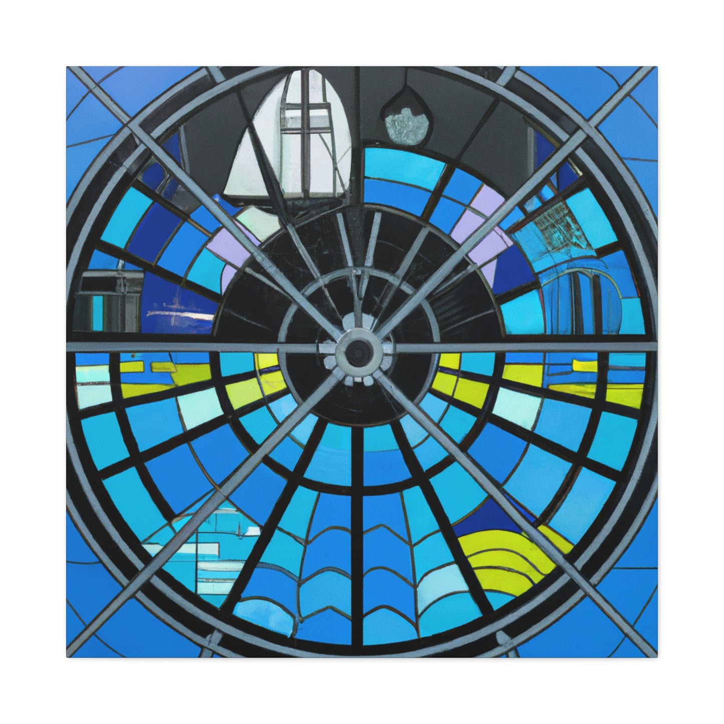 "Charted Seas of Deco" - Canvas