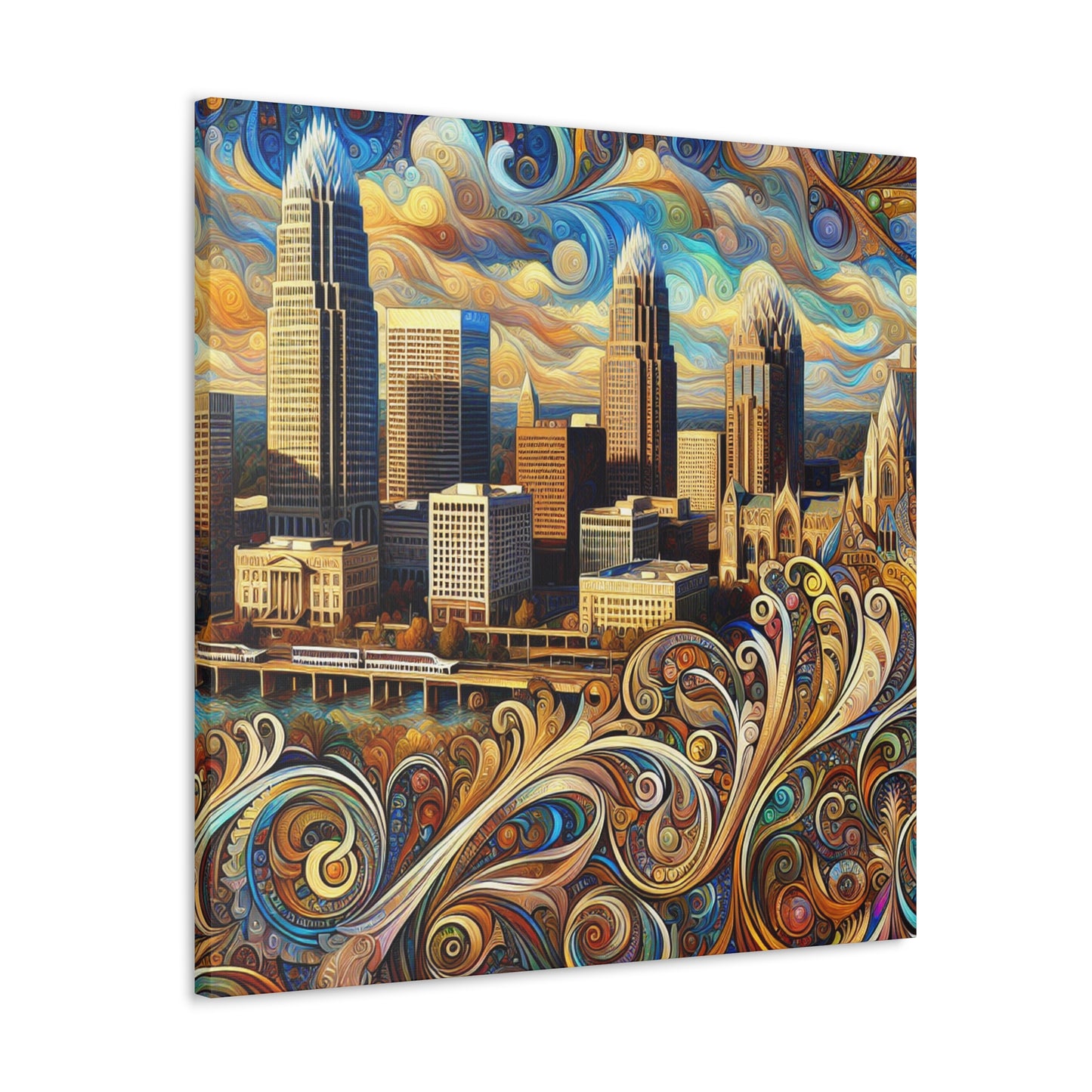 "Vibrant City Spectrum" - Canvas