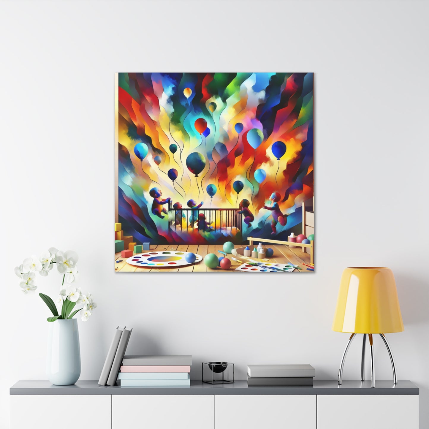 Skyward Ascension, Colorful Dreams - Canvas