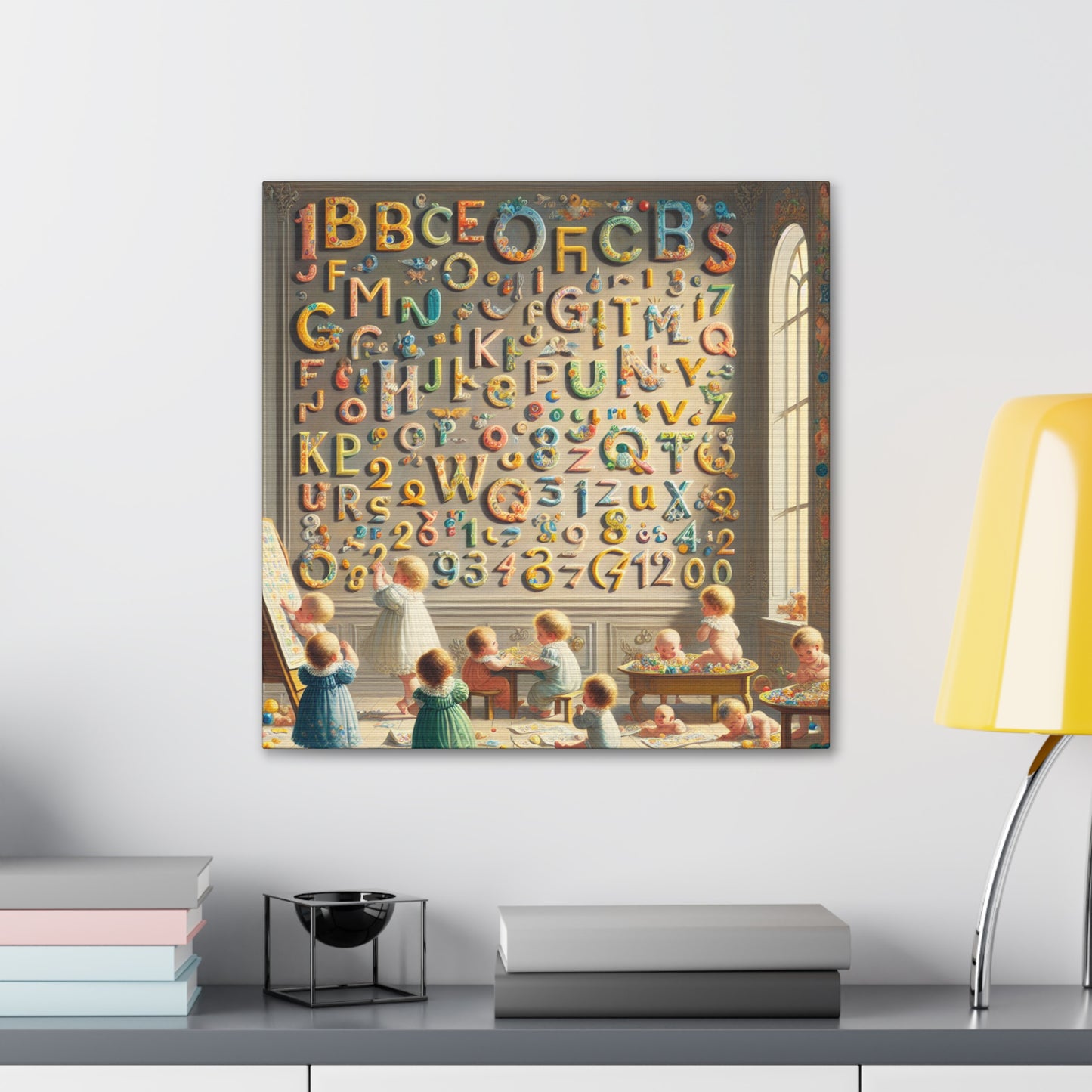 Whimsical Linguistic Kaleidoscope - Canvas