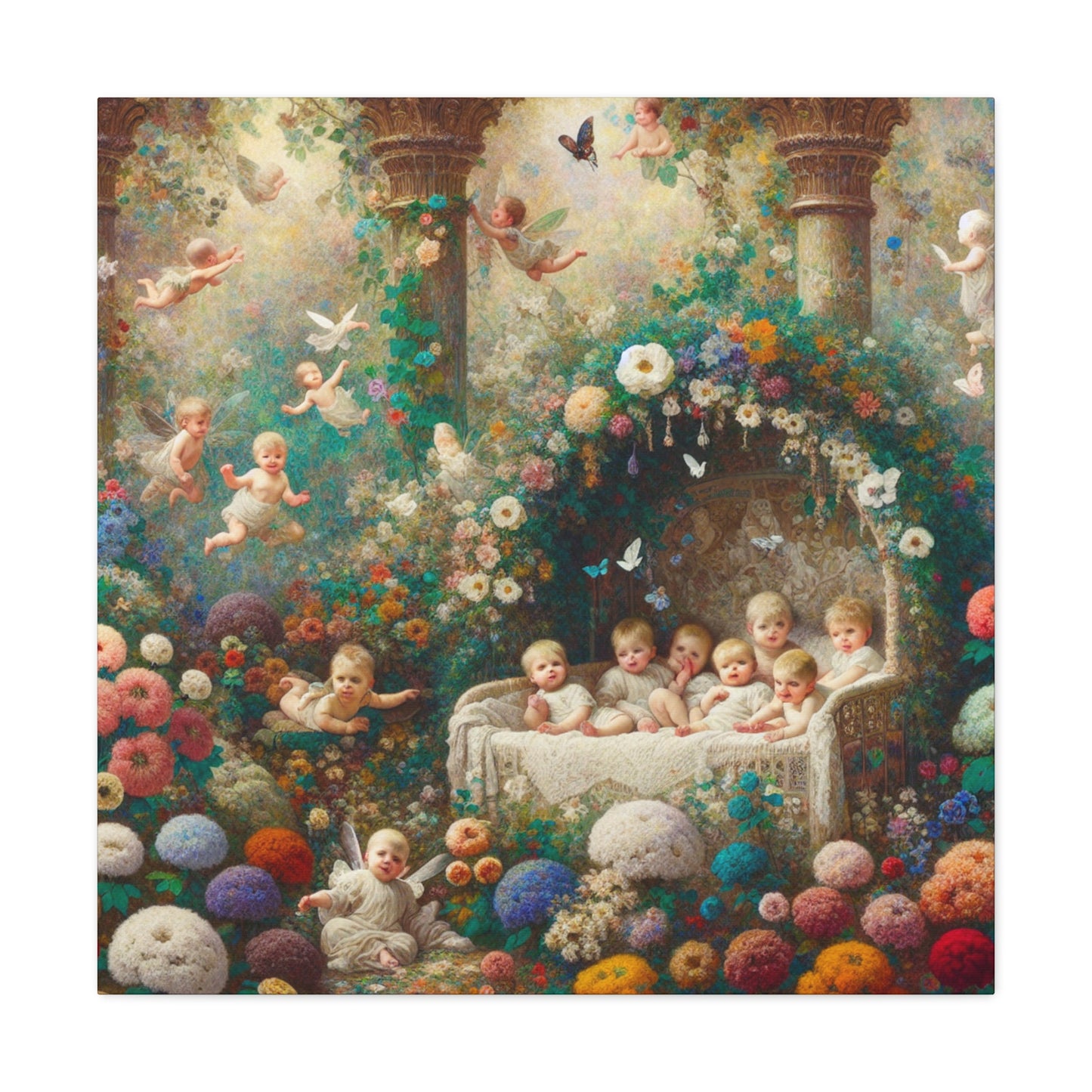 Enchanted Floral Fairyland - Canvas