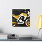 "Motorcycle Roars Forward" - Canvas