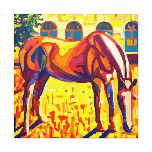 "Horse in Art Deco" - Canvas