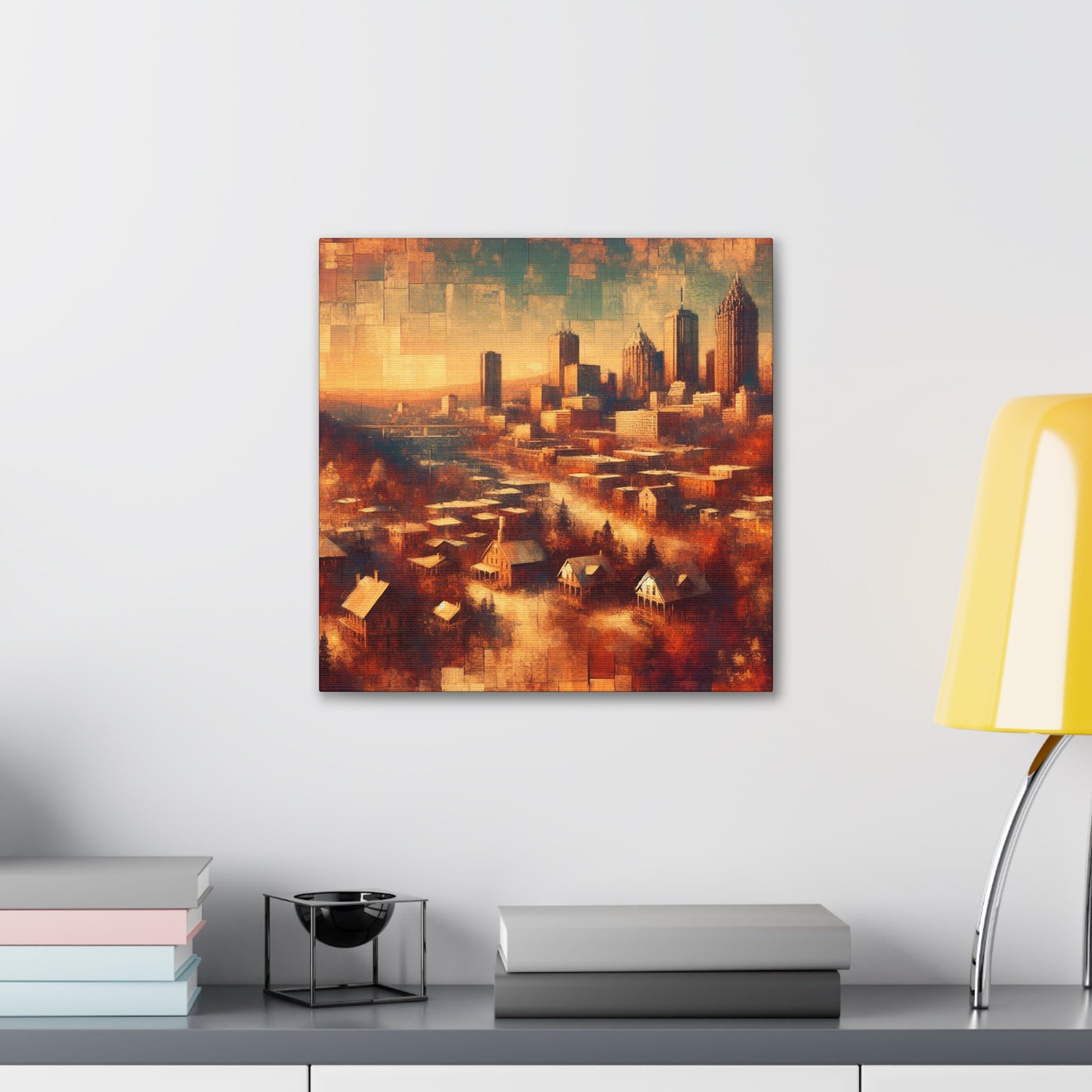 "Urban Symphony Unveiled" - Canvas