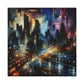 Midnight Metropolis Mosaic - Canvas