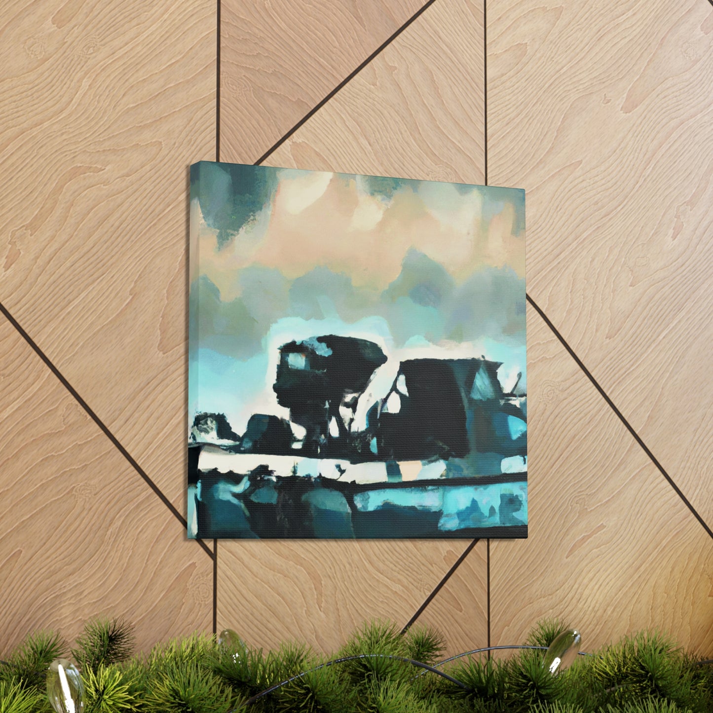 "Fishing Boat Reflection Bright" - Canvas