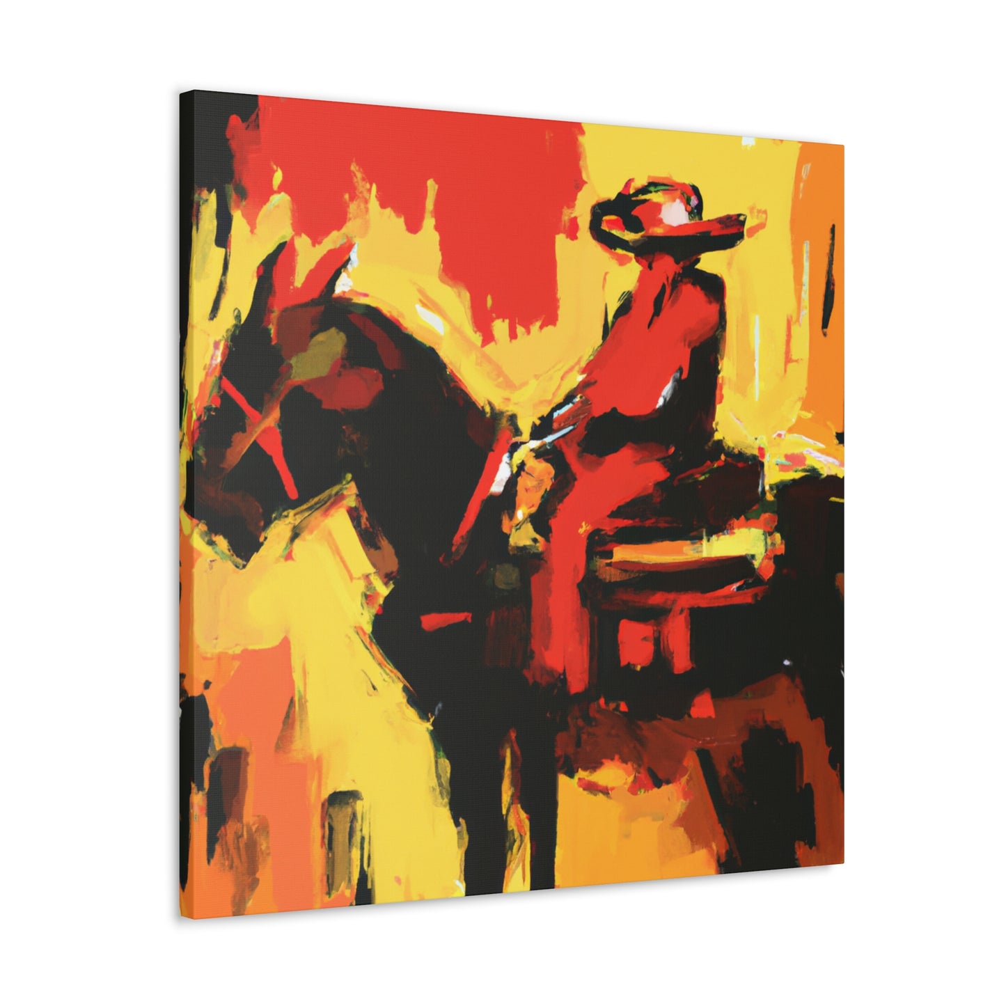 Saddle in Abstract forms - Canvas