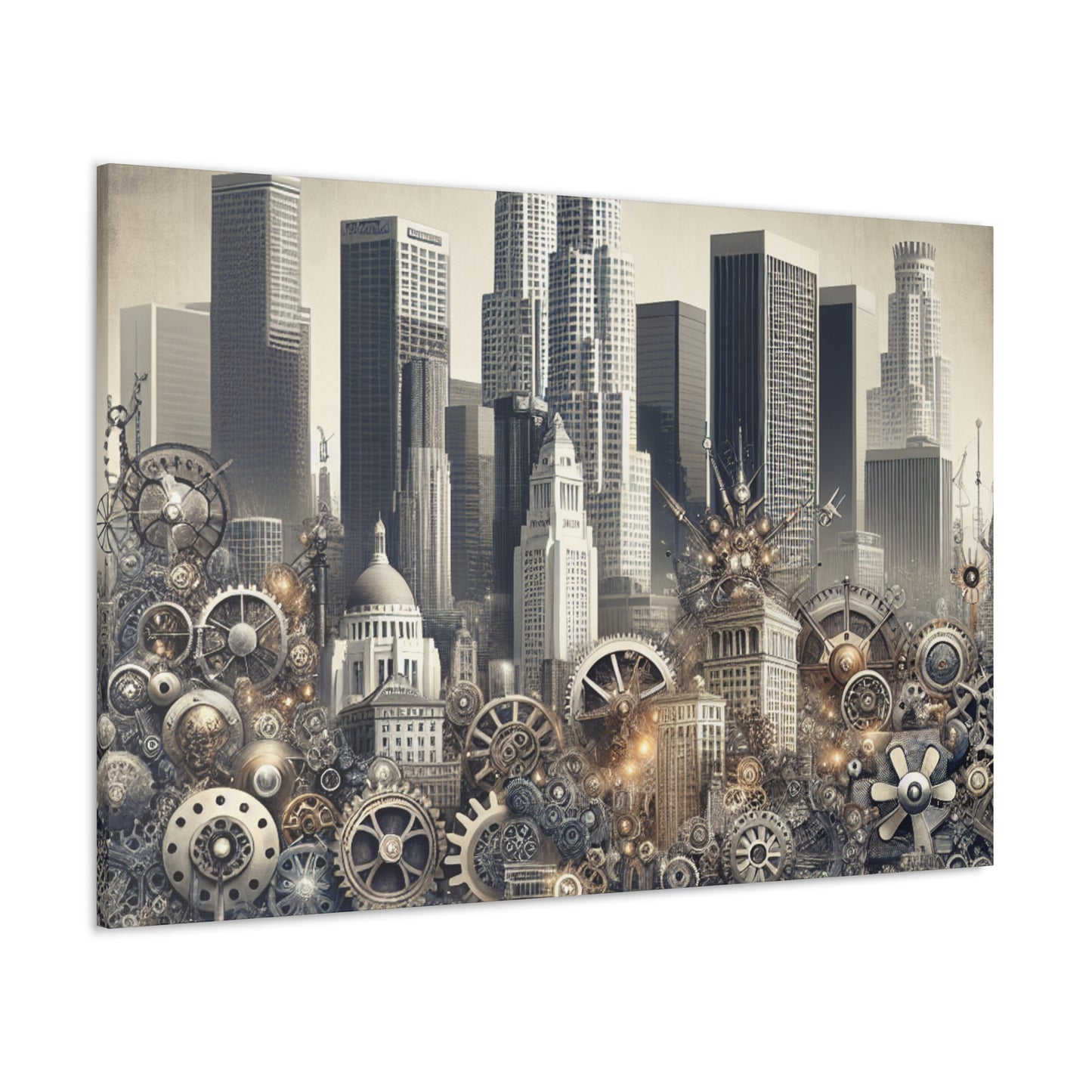 "Gears of Victorian LA" - Canvas