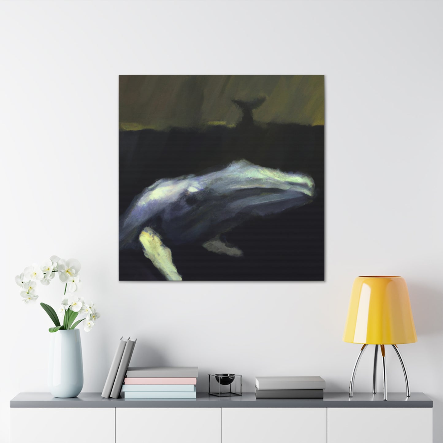 "Whale on the Horizon" - Canvas