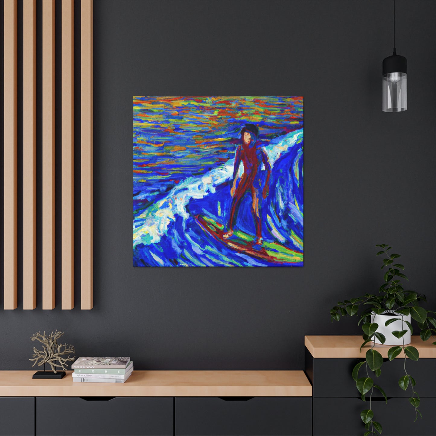 Surf's Up Impressionism - Canvas