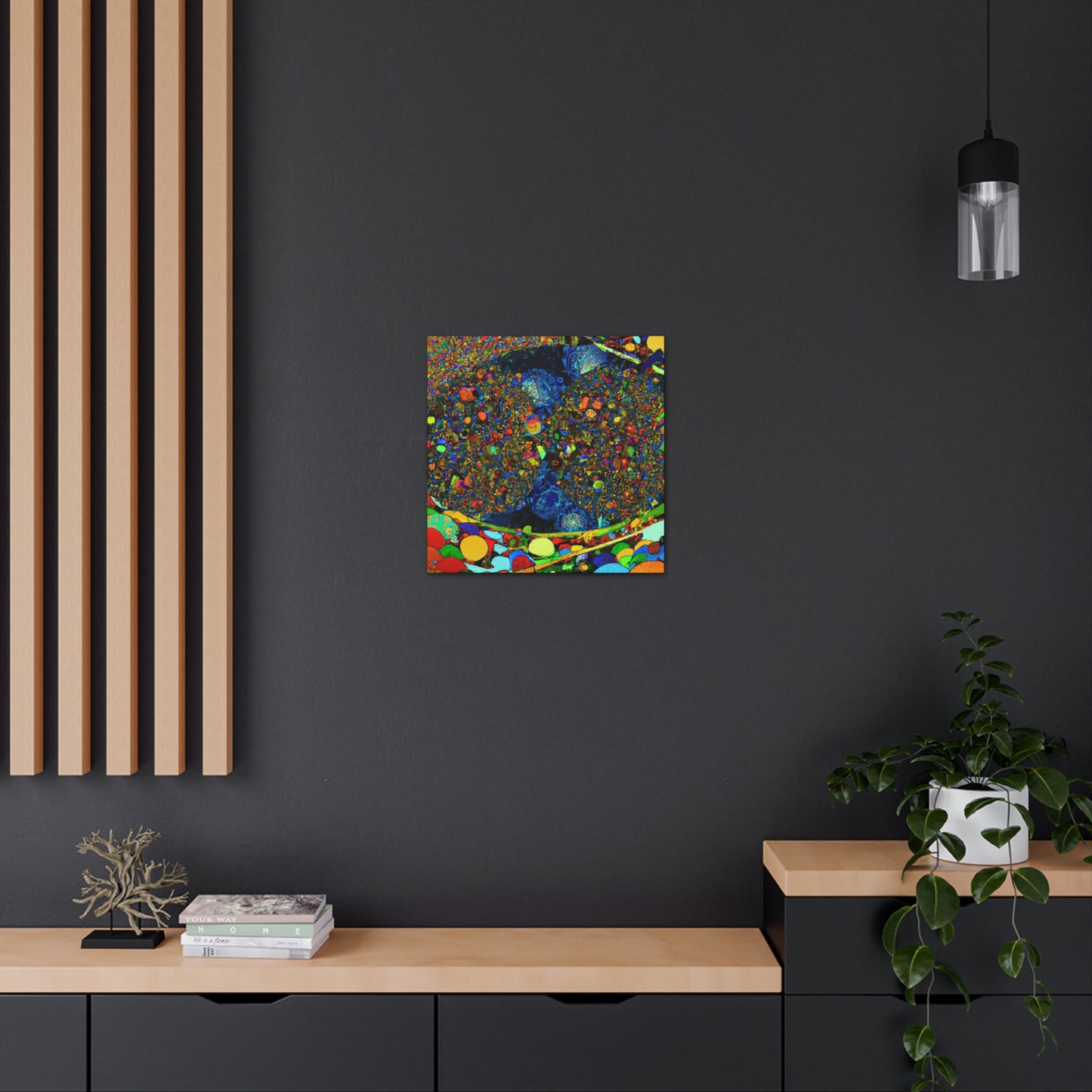 "Digital Rainbow Symphony" - Canvas