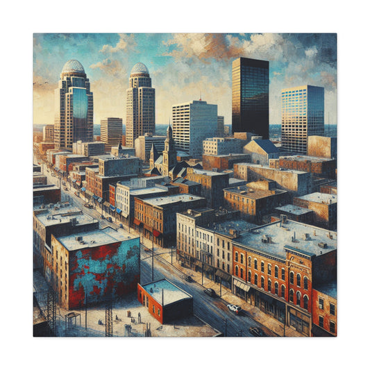 "Louisville's Living Time Machine" - Canvas