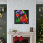 "Rainbow Lorikeet Revelry" - Canvas