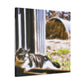 "Barn Cat Slumbering" - Canvas