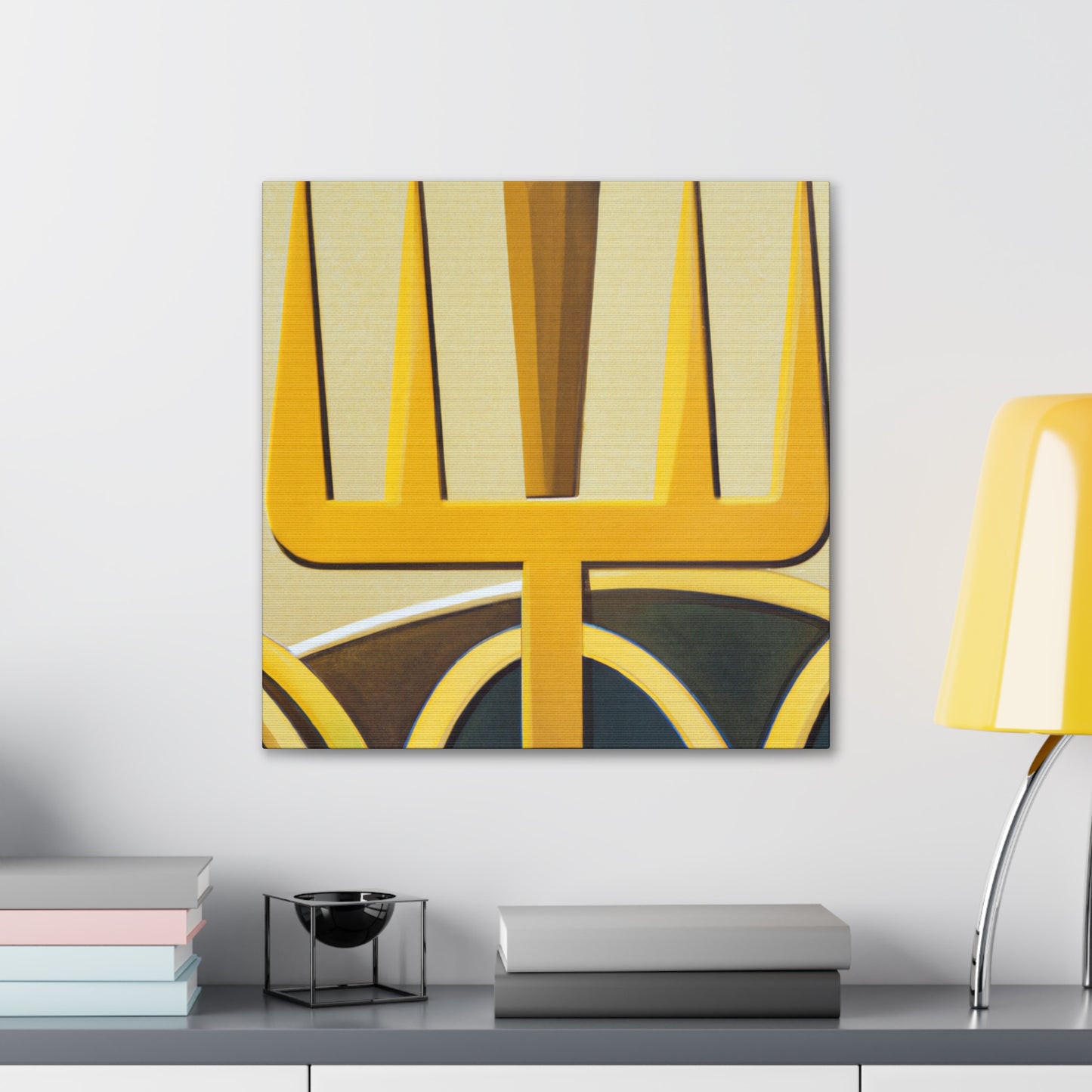 Golden Pitchfork Gleam - Canvas