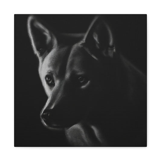 "Dingo in Hyperrealism" - Canvas