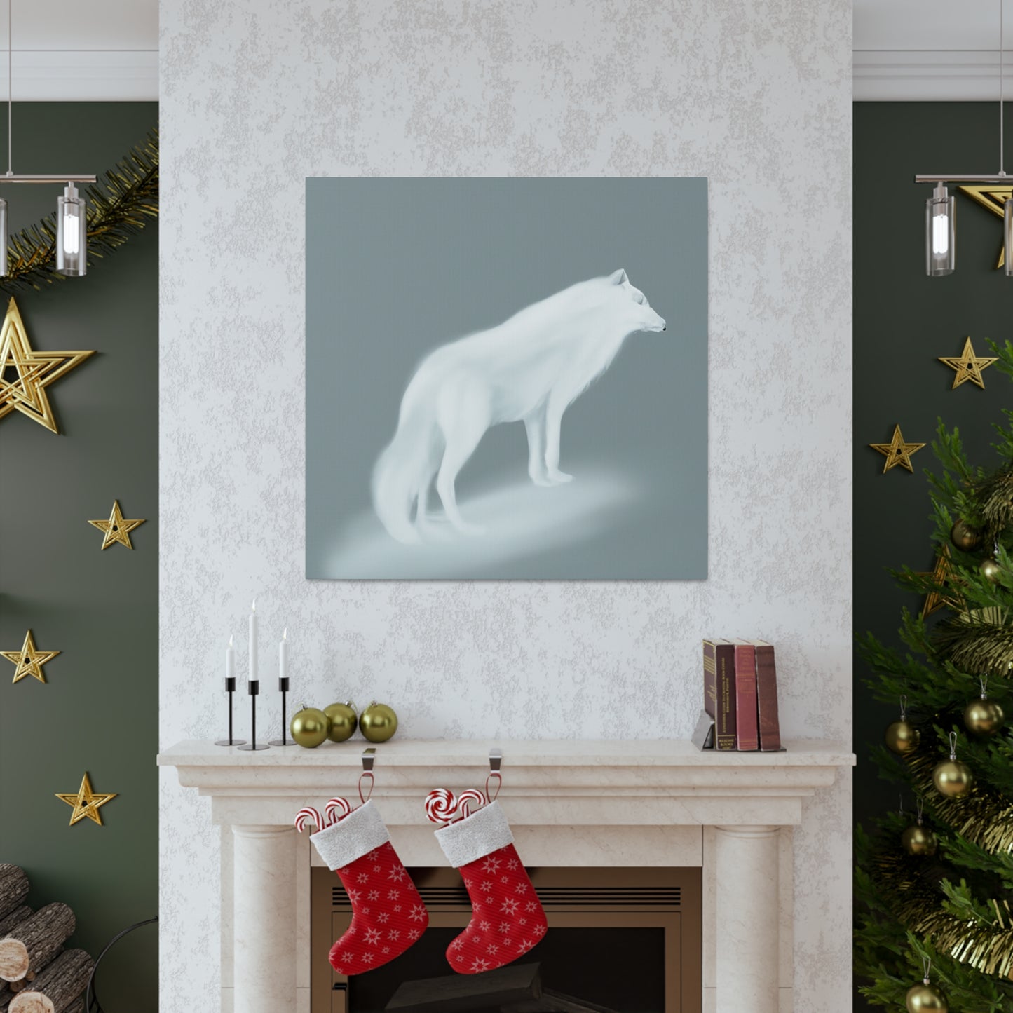 Arctic Wolf Splendor - Canvas