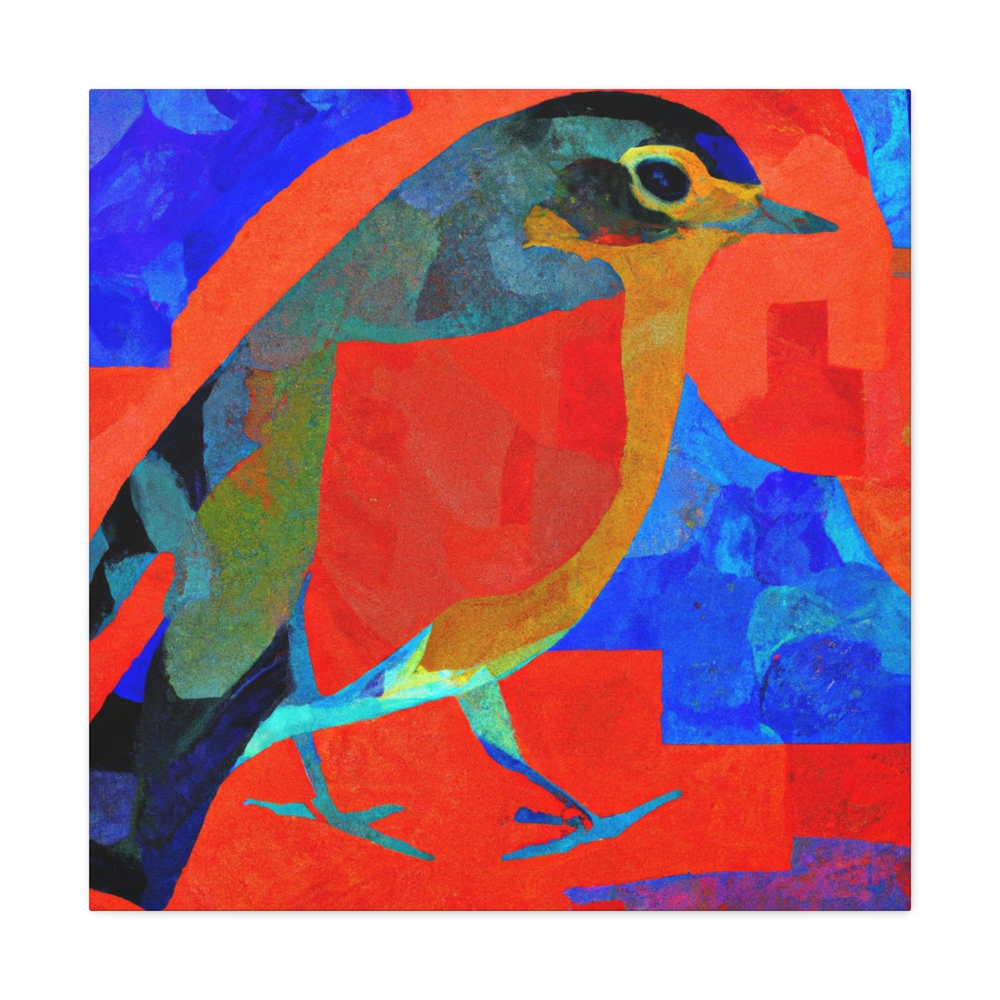 American Robin in Flight - Canvas