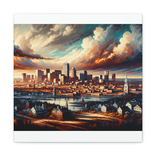 "Shimmering Beauty of Boston" - Canvas