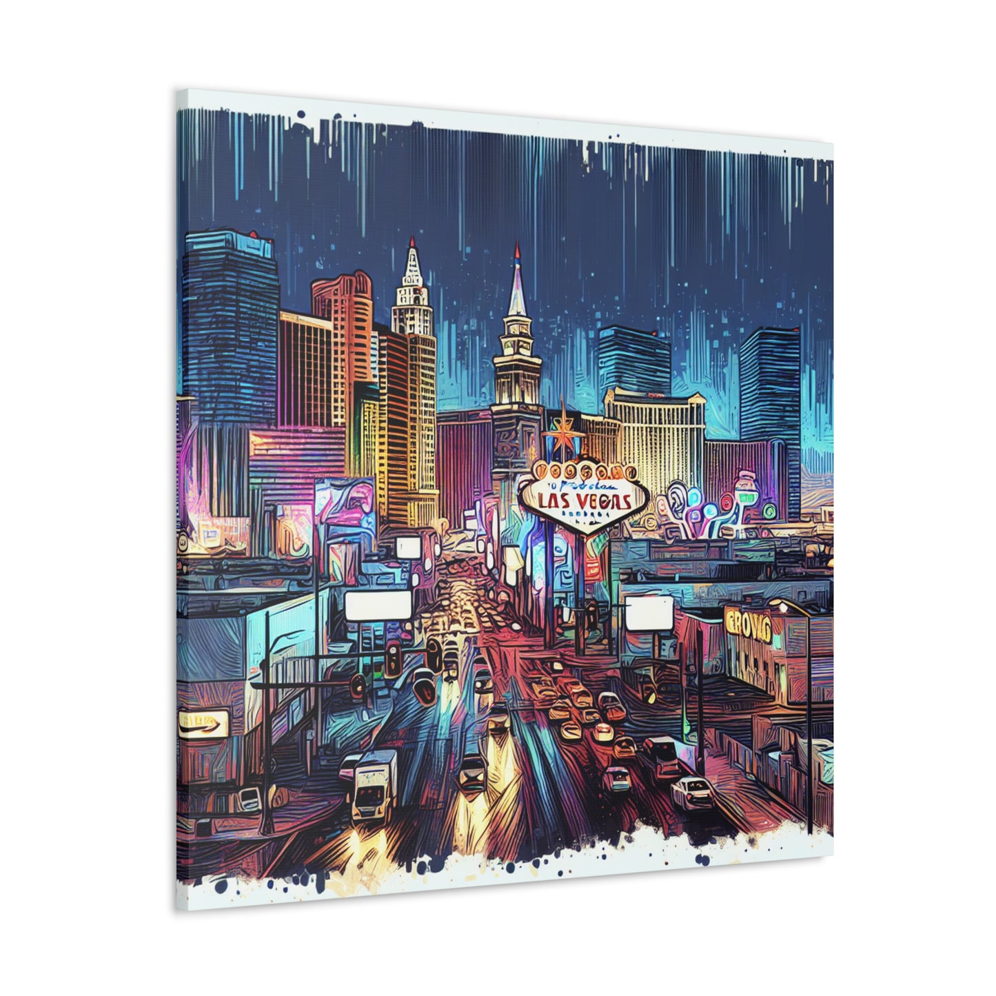 Viva Vintage Vegas Vibes - Canvas