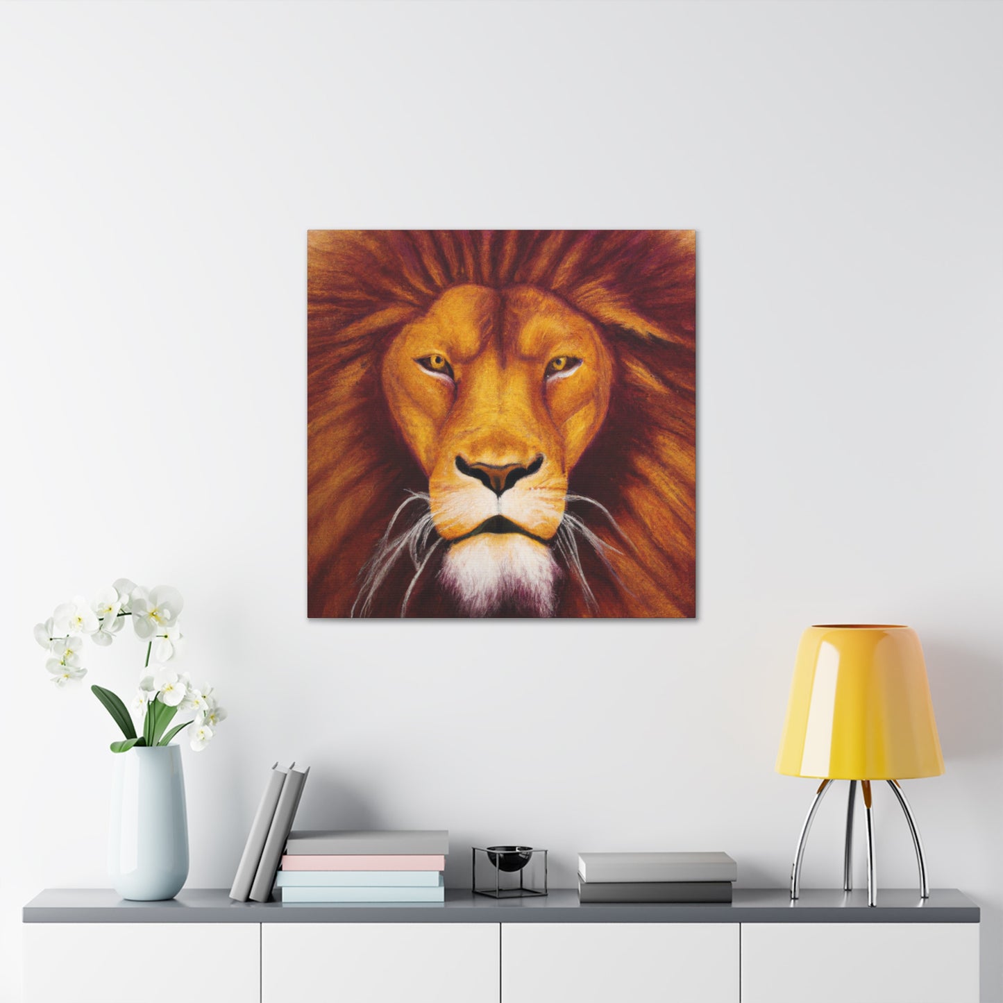 Lion in Hyperrealism - Canvas