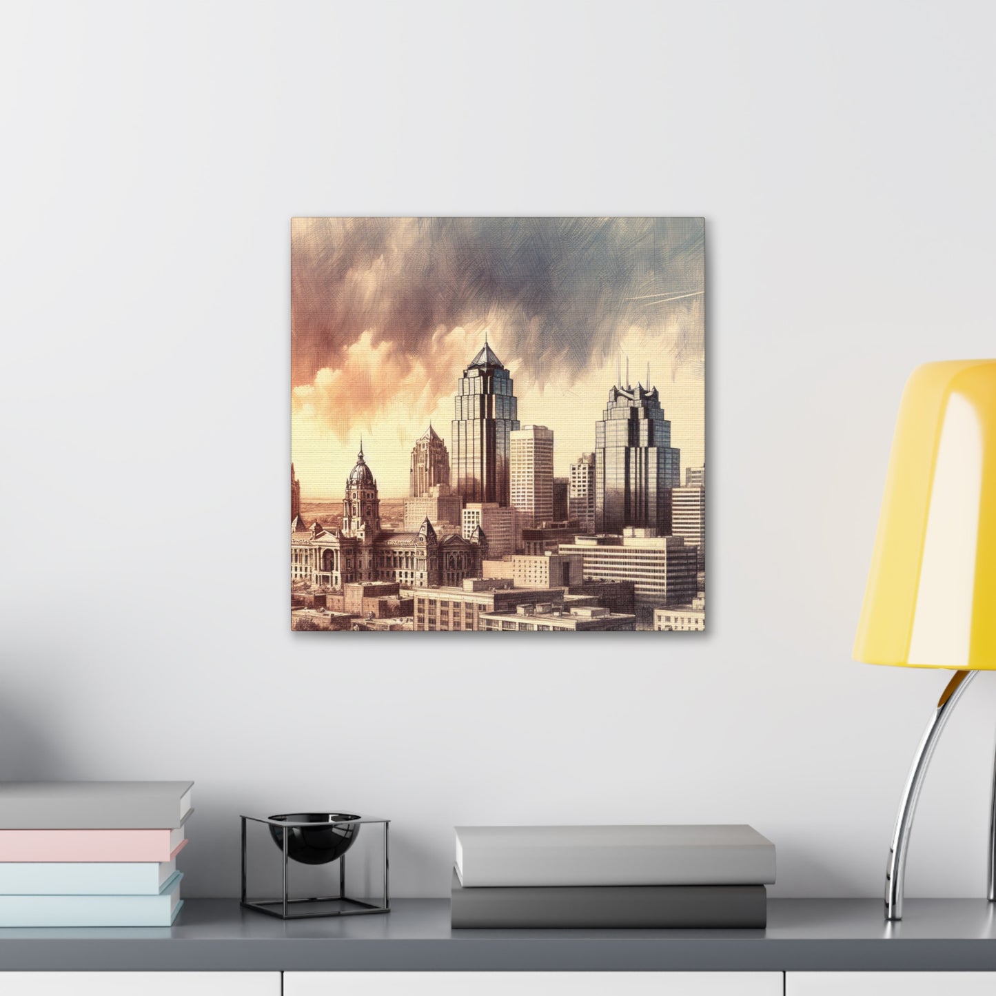 "Urban Kaleidoscope: Kansas City" - Canvas