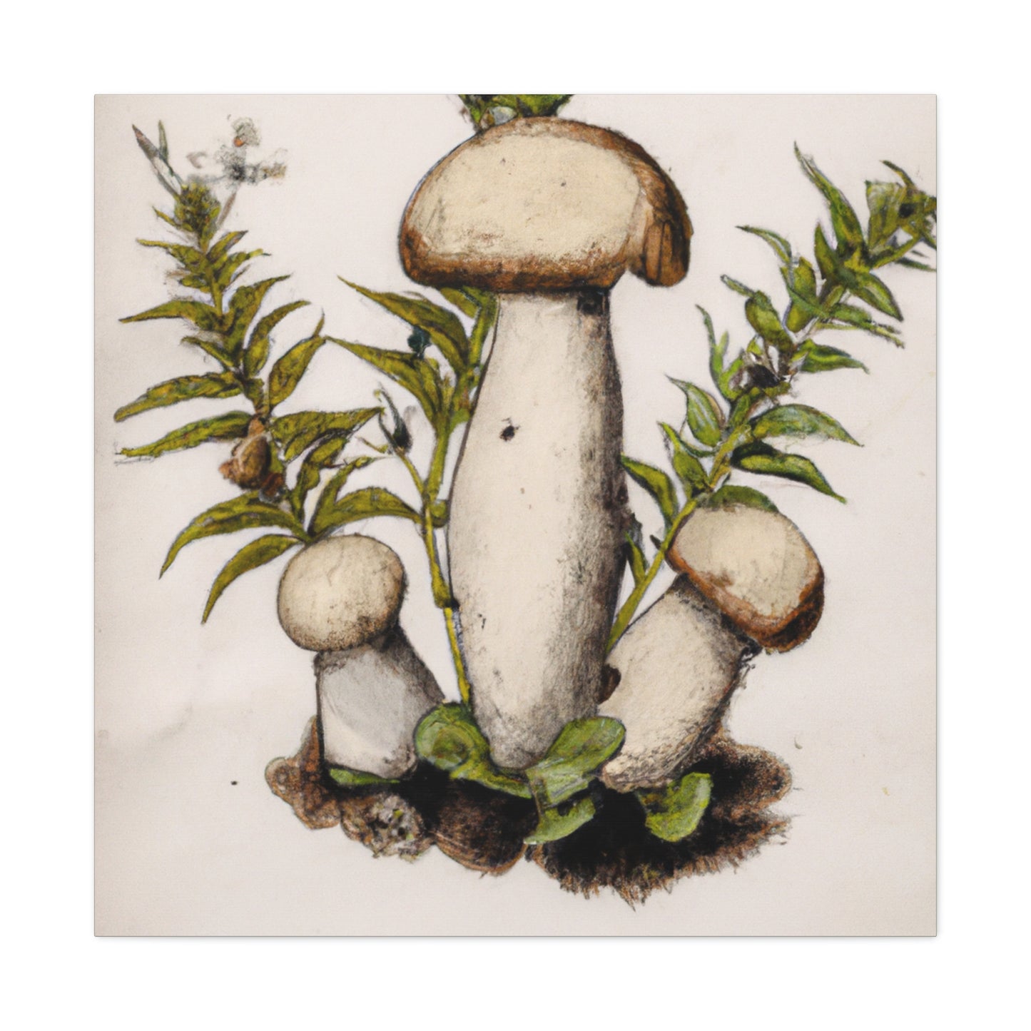 Majestic Porcini Feast - Canvas