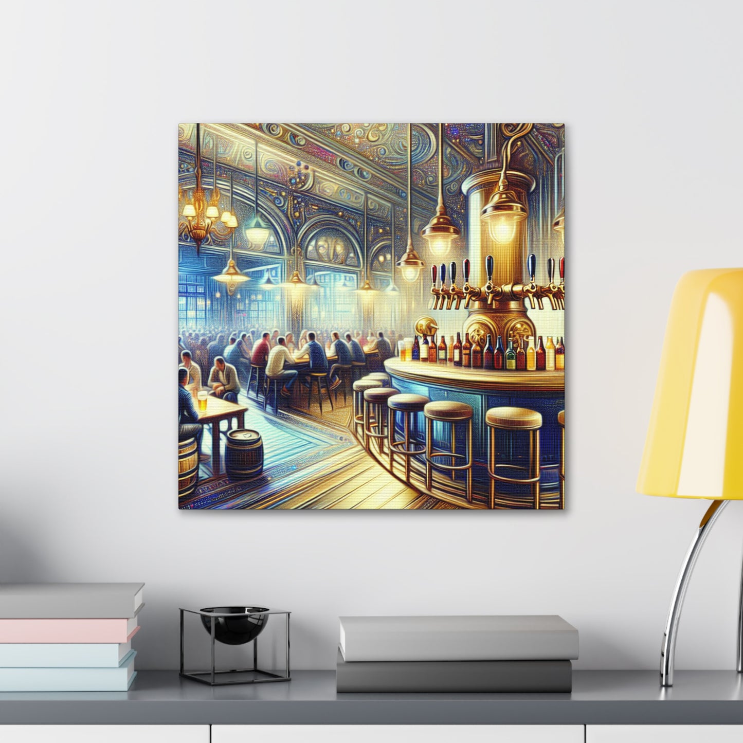 "Revelry at the Brewery" - Canvas