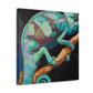 "Veiled Chameleon Dreaming" - Canvas