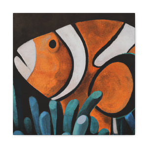 "Funny Clownfish Artwork." - Canvas