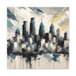 "Cityscape Serenade Philadelphia" - Canvas