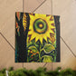 "Radiant Sparkling Sunflower." - Canvas