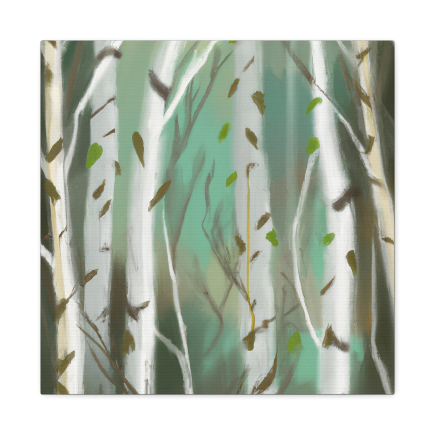 Birch in Winter Solace - Canvas