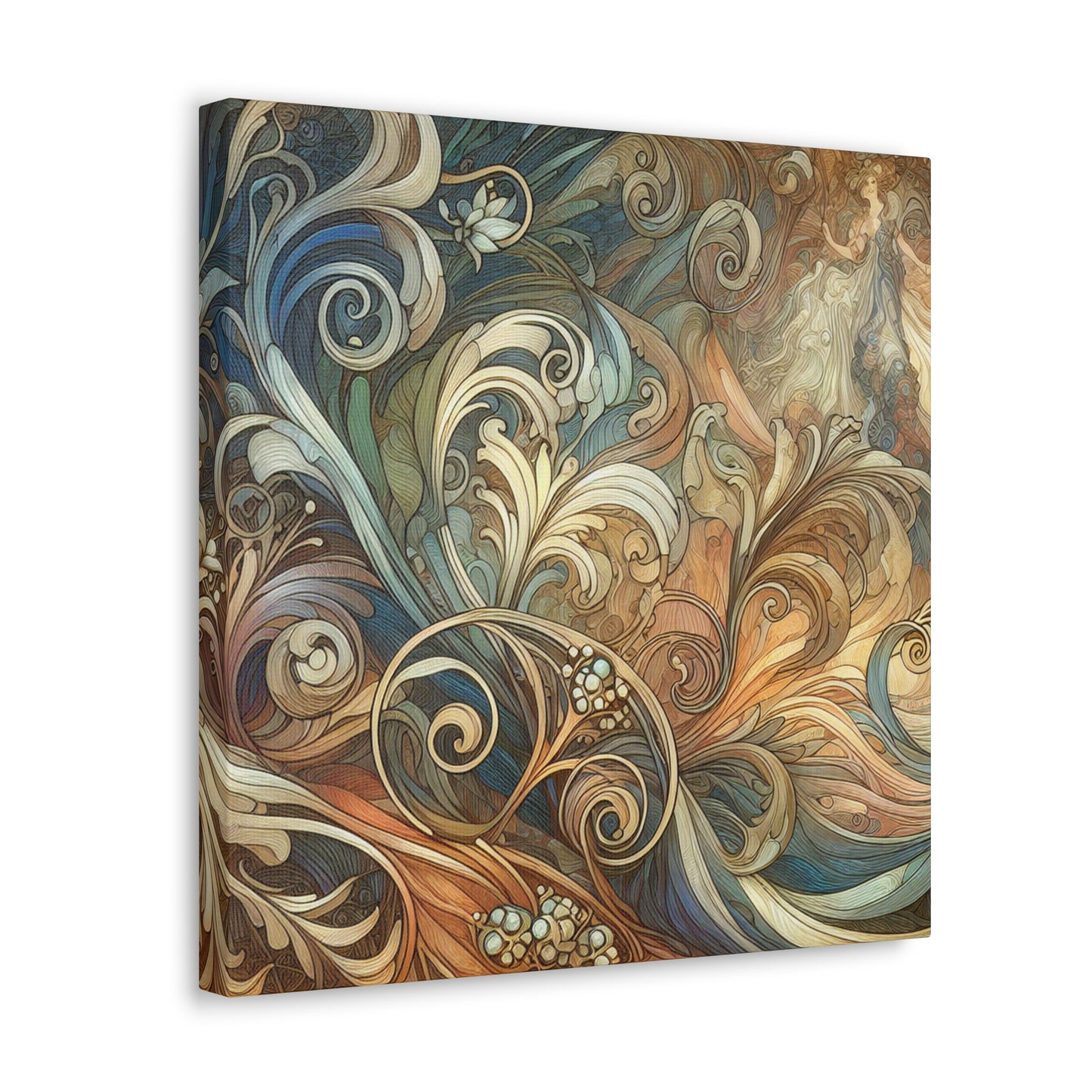 Gilded Whispers of Elegance - Canvas