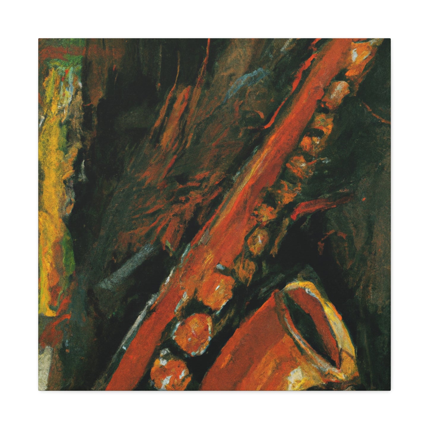 Saxophone's Musical Dance - Canvas