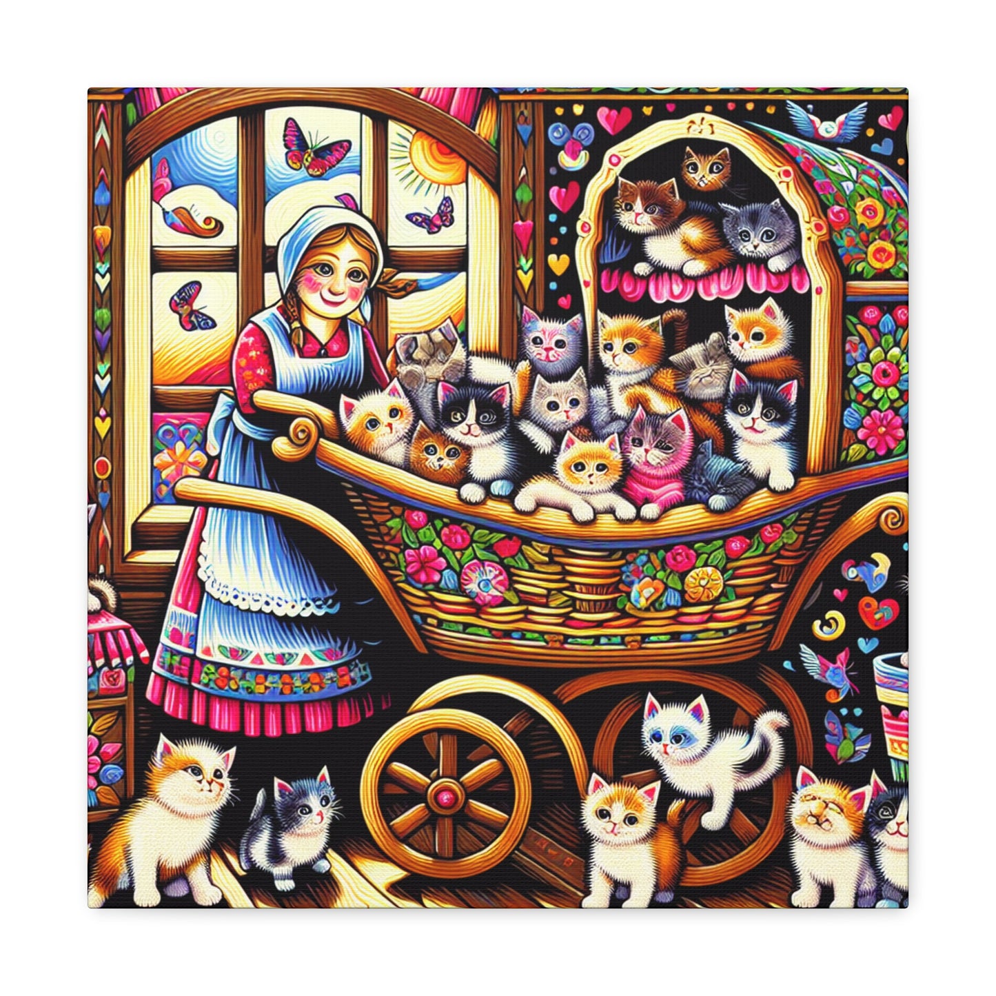 Whiskered Harmony - Canvas