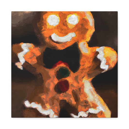 Gingerbread Man Delight - Canvas