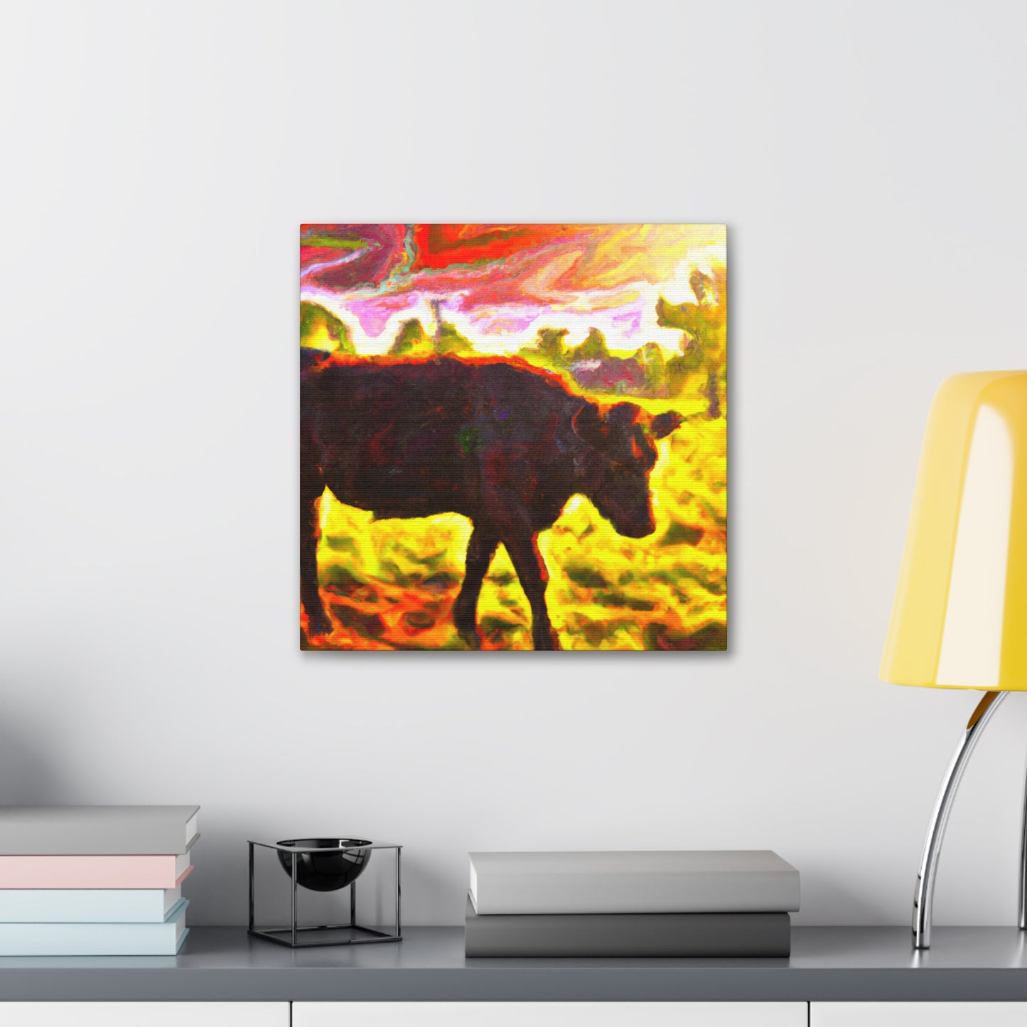 "Black Angus Majesty Unleashed" - Canvas