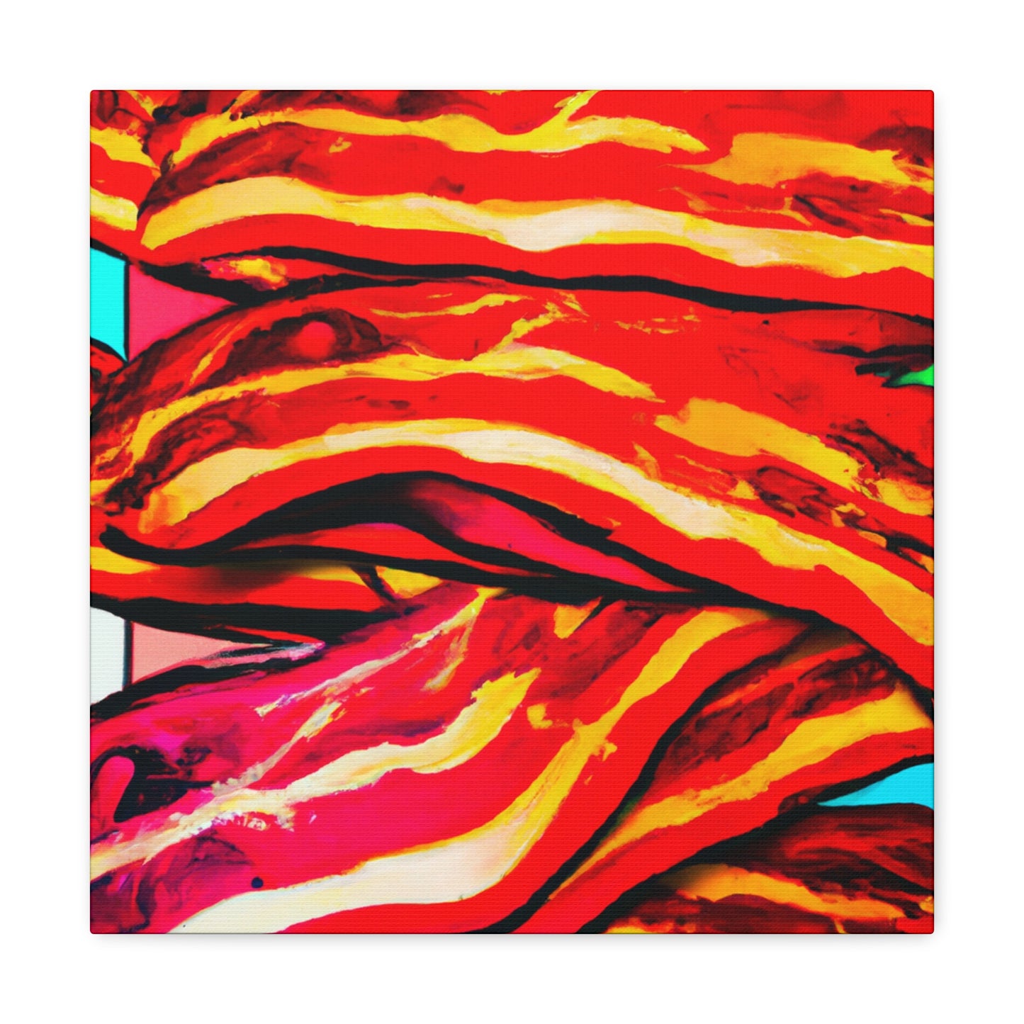 "Pop Art Bacon Delight" - Canvas